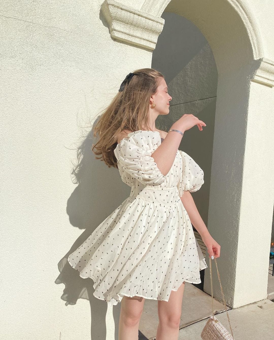 Ivory Garland Garden Dress