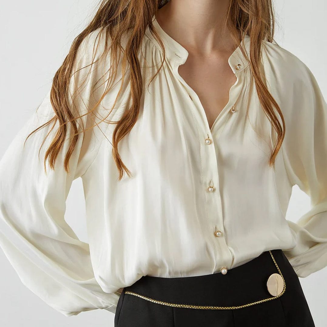 Maite White Puff Sleeve Blouse