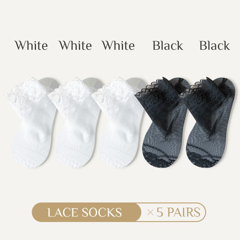 Summer Anti-slip Breathable Lace Socks