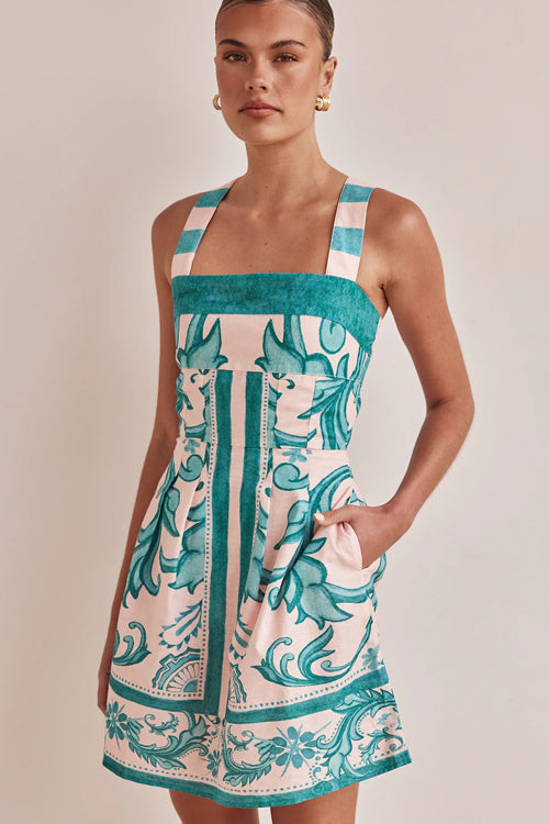 Exuberant Chicness Print Sleeveless Mini Dress - 4 Colors