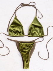 12 Colors Halter Bikini Two-pieces Bikini Set
