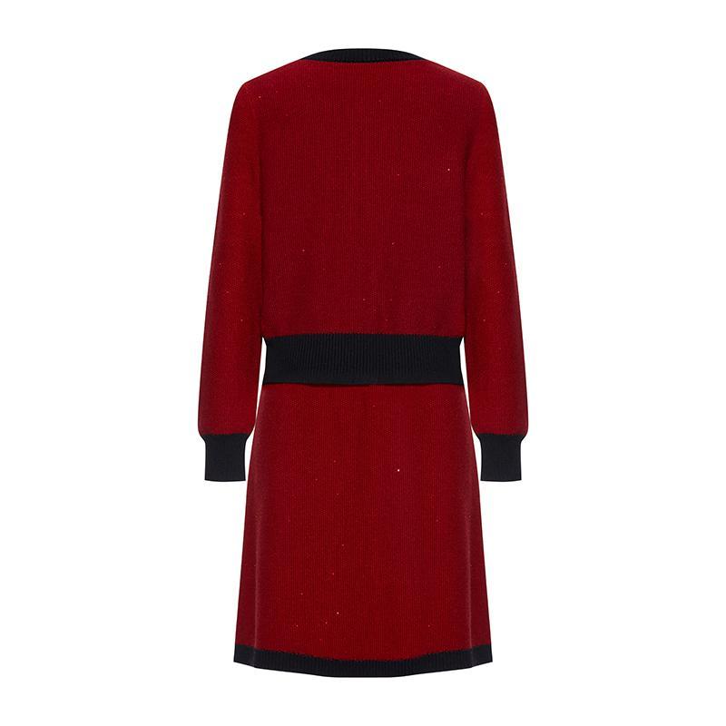 Tweed Vintage Jacket And Half-skirt Set