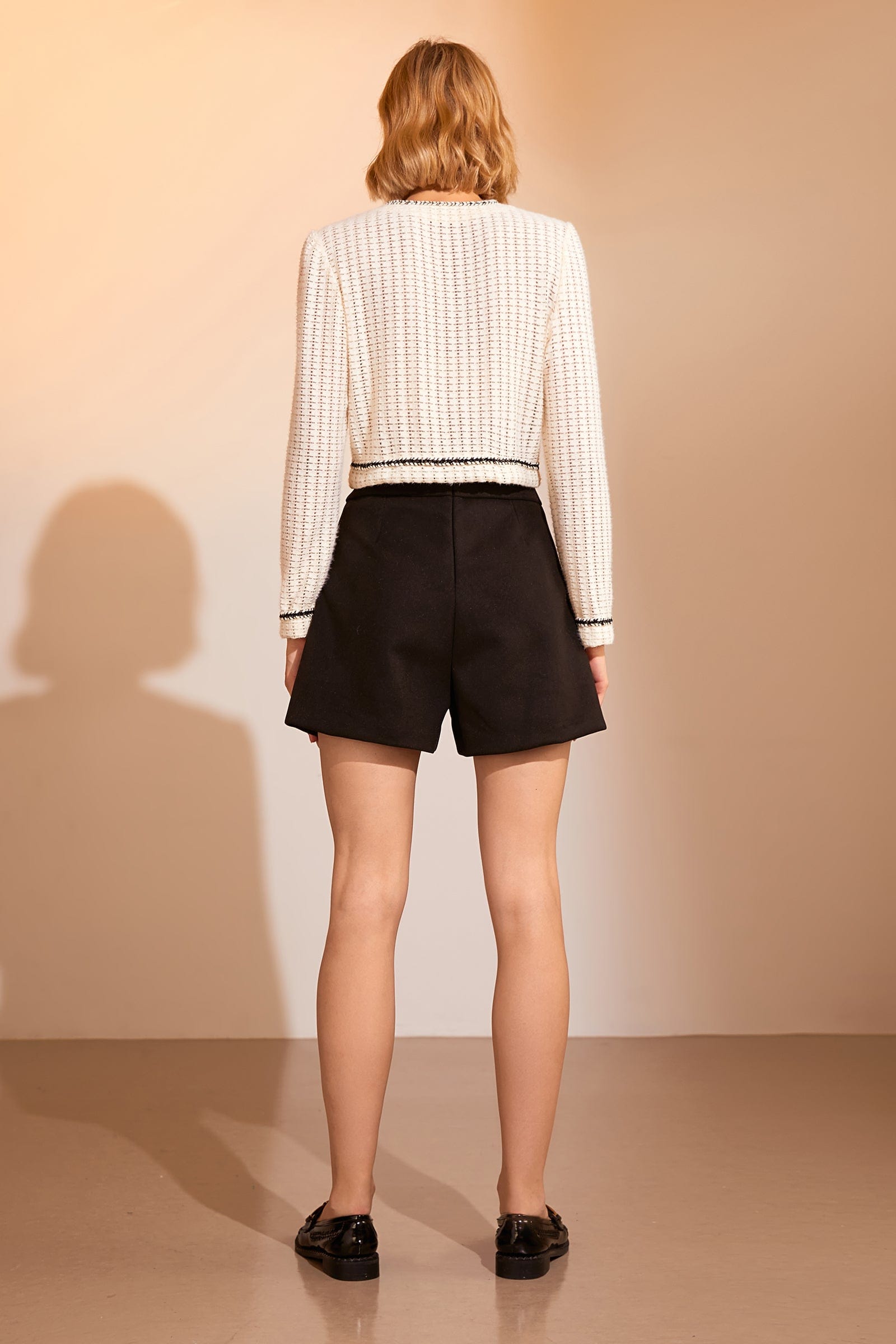 Maria White Semi-Sheer Blouse