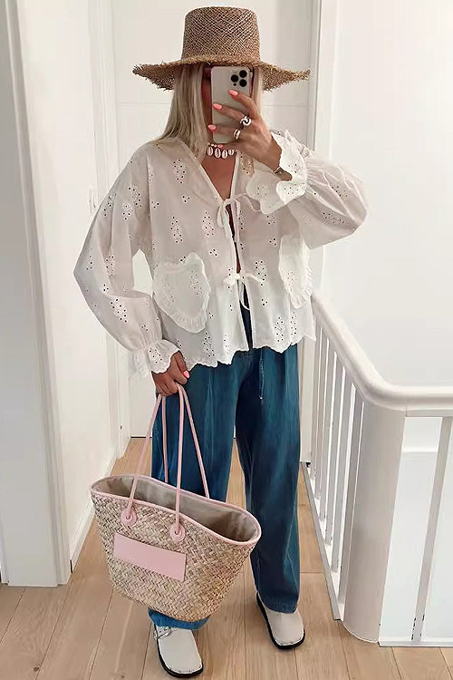 Perfectly You Tie-Front Gingham Top - 10 Colors