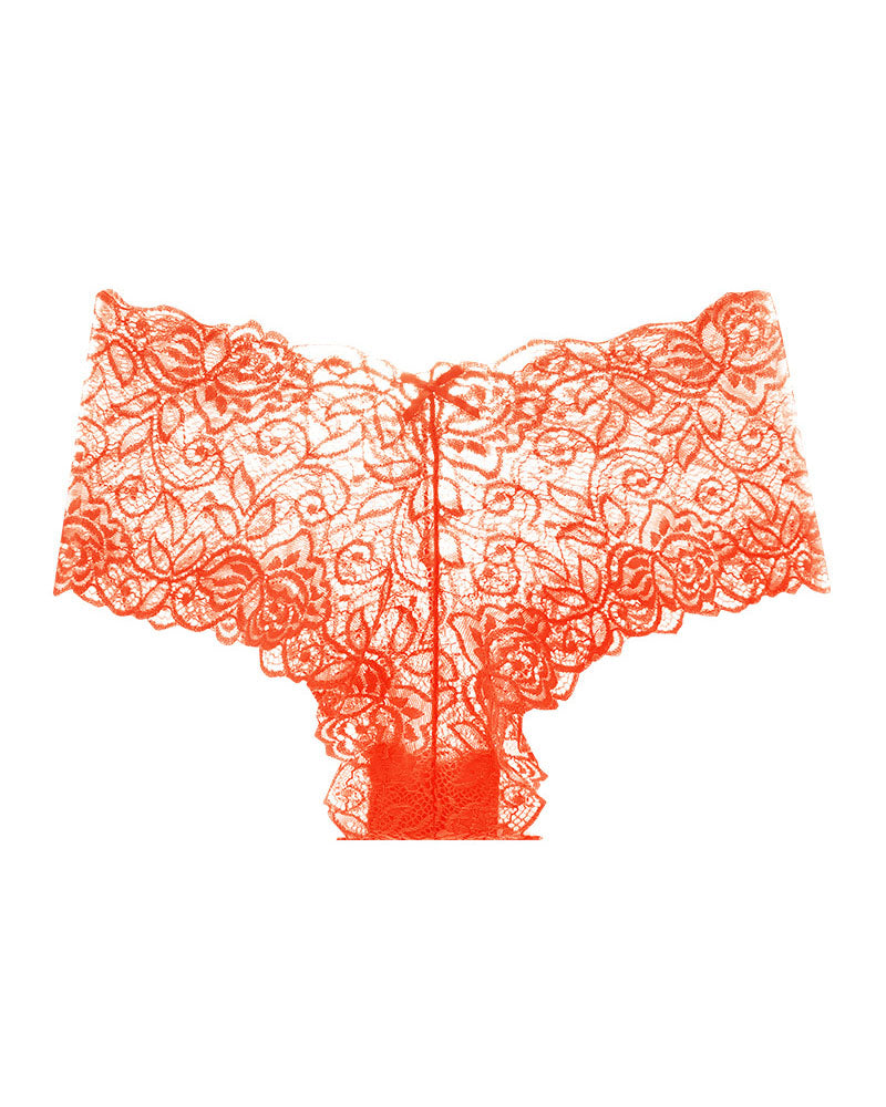 European And American Style Lace Women's Low-Lise Seamless Cut-Out Briefs