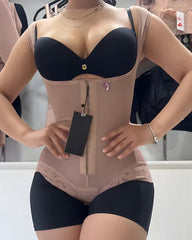 Women's Tummy-Controlling Buttocks-Lifting Lace Patchwork One-Piece Body Shaper