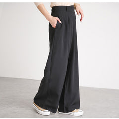 High-Waisted Wide-Leg Pants With Belted Detail