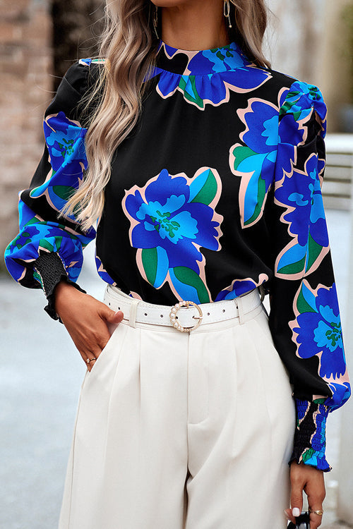 Certain Love Print Statement Sleeve Smocked Top - 5 Colors