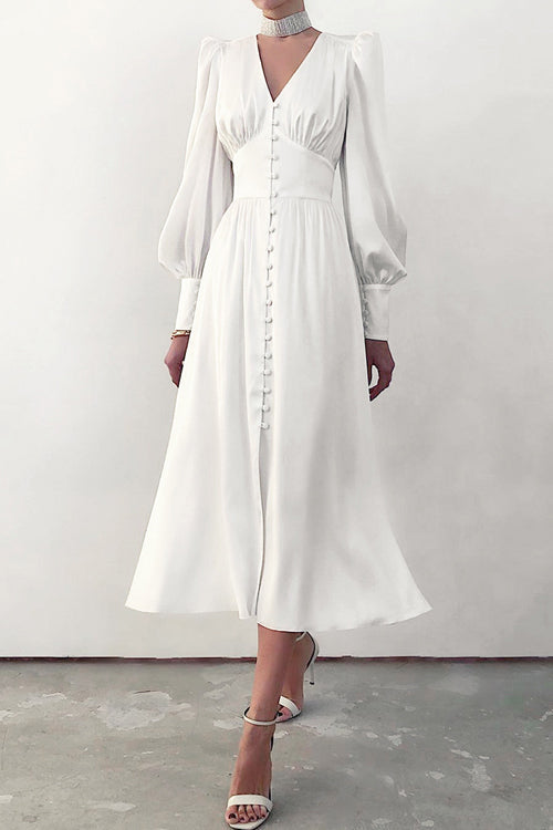 Adorably Flirty Stain Midi Dress - 6 Colors