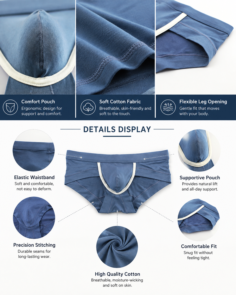 Comfortable Cotton Men's Briefs
