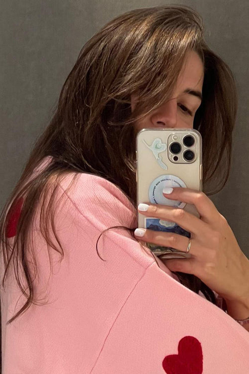 Warmly Adorable Heart Oversized Knit Top - 7 Colors