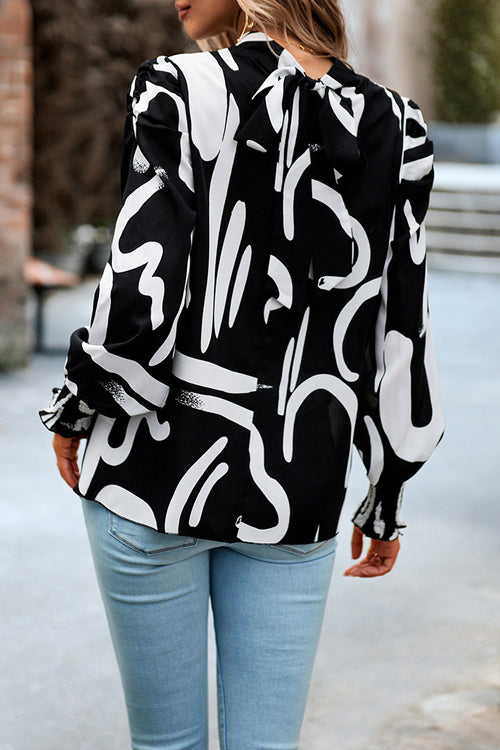 Certain Love Print Statement Sleeve Smocked Top - 5 Colors