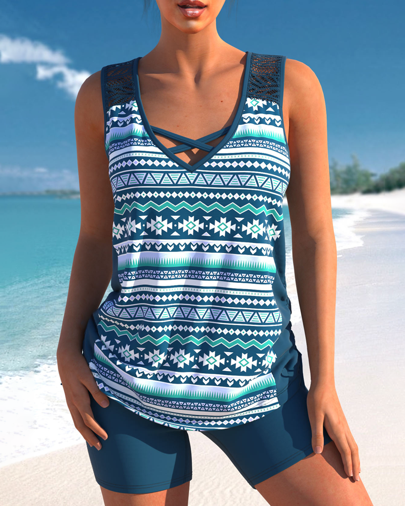 Quick-dry Hot Spring Beach Two-Piece Set