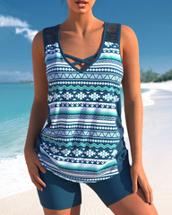 Quick-dry Hot Spring Beach Two-Piece Set
