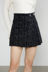 Fajr Black Pleated Skirt