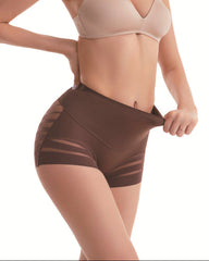 Mesh Stretch High-Waisted Tummy Control Underwear