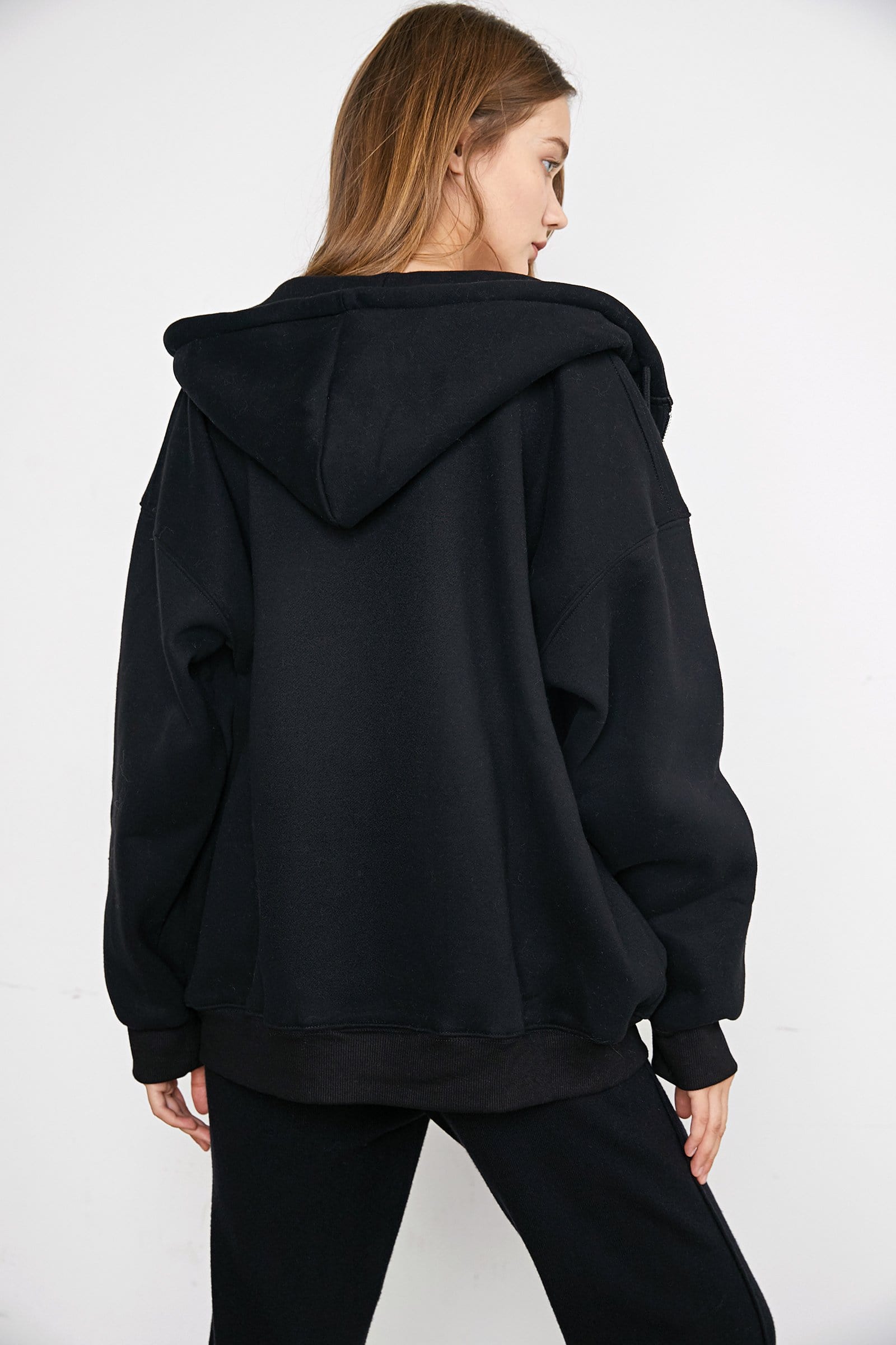 Hendrik Black Zip Up Hoodie