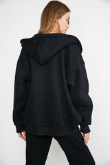 Hendrik Black Zip Up Hoodie