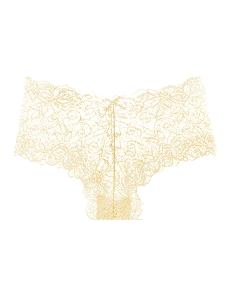 European And American Style Lace Women's Low-Lise Seamless Cut-Out Briefs