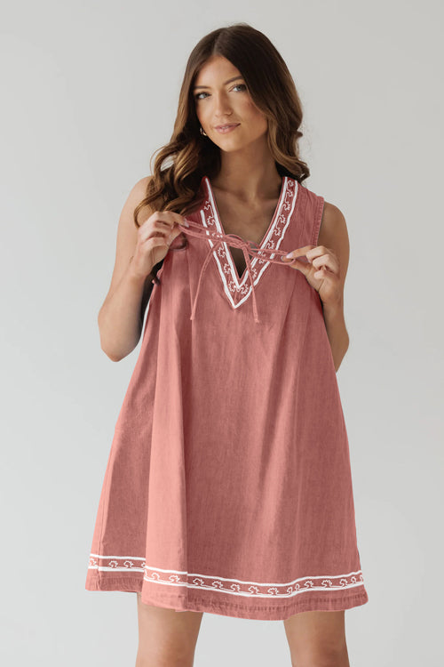 Summer Cutie Lace Pocket Denim Mini Dress - 6 Colors