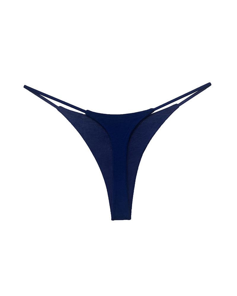 Double-Layer String Cotton T-Back Thong