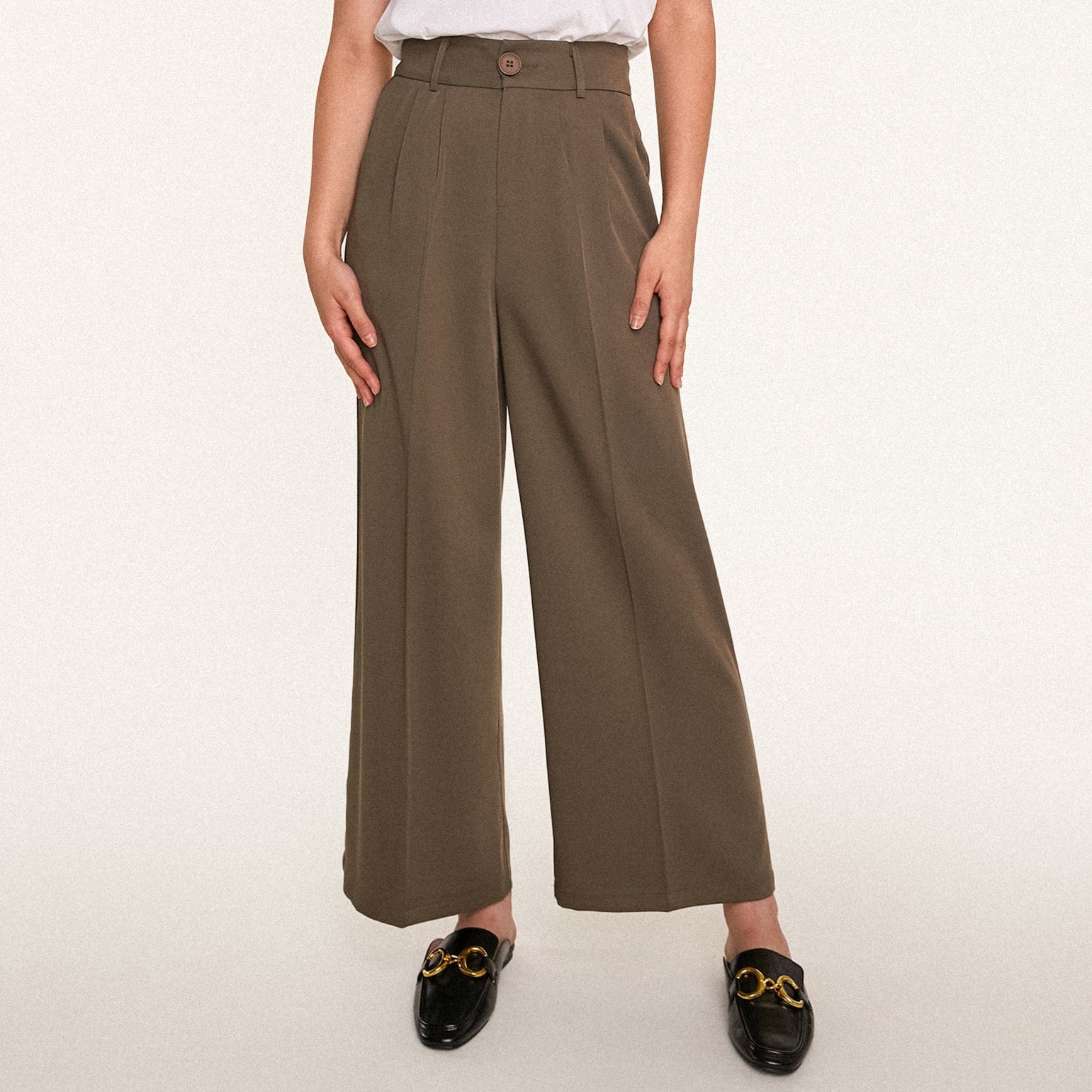 Sienna Pleat Detail Wide Leg Suit Pants