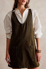 On This Sweet Day Backless Denim Mini Dress - 5 Colors