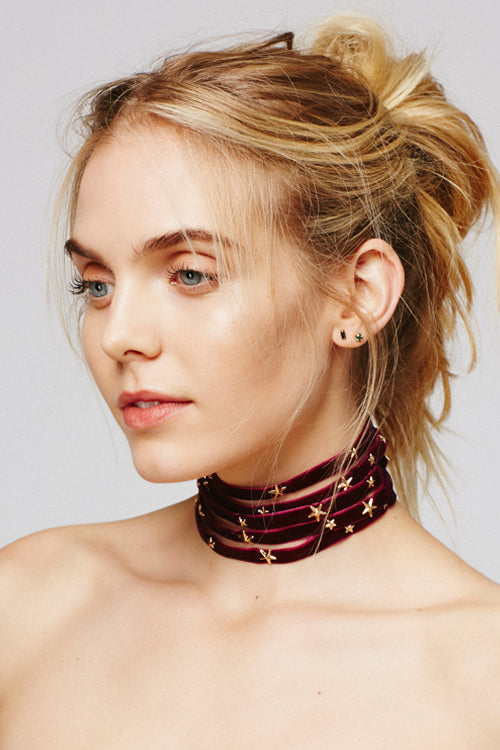Rivet Layered Cool Choker