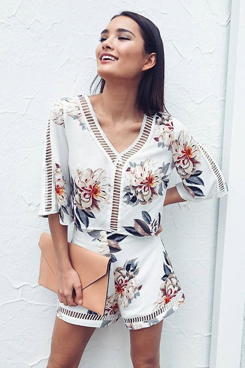 Boho Print Vacation Suit