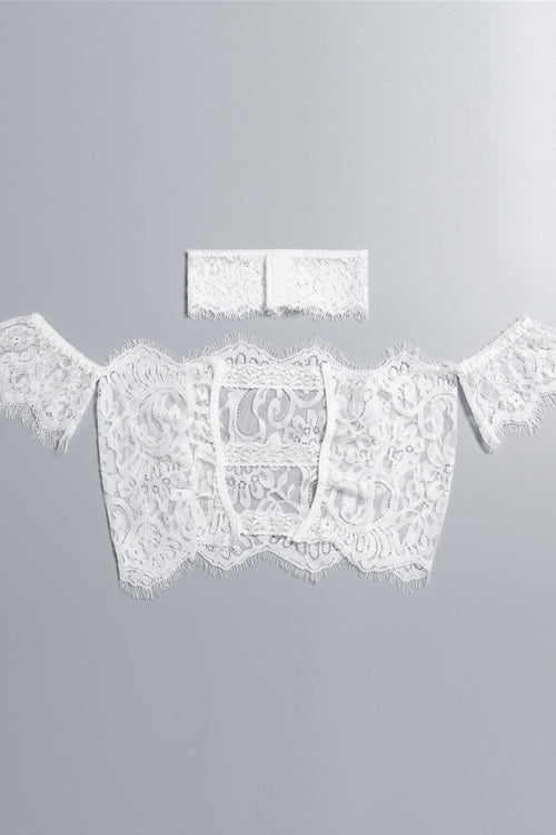 Lace Off the Shoulder Lingerie