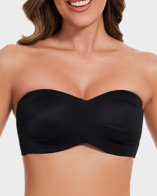 2-Pack Full Support Non-Slip Convertible Bandeau Bra