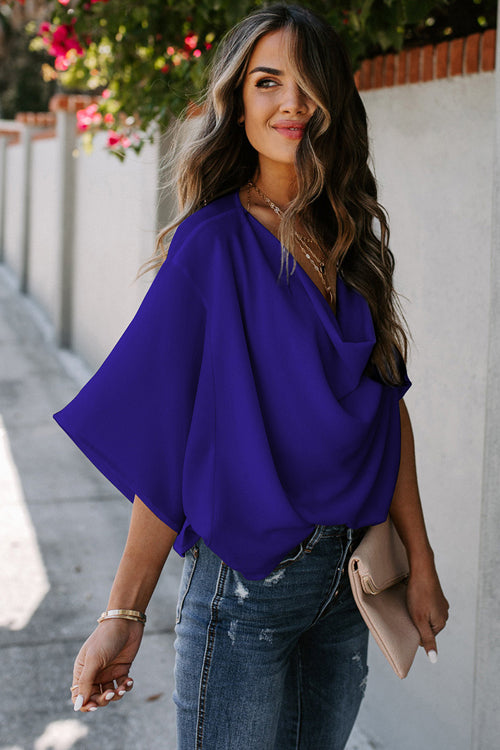 Lift My Spirits V-Neckline Short Sleeve Top - 3 Colors