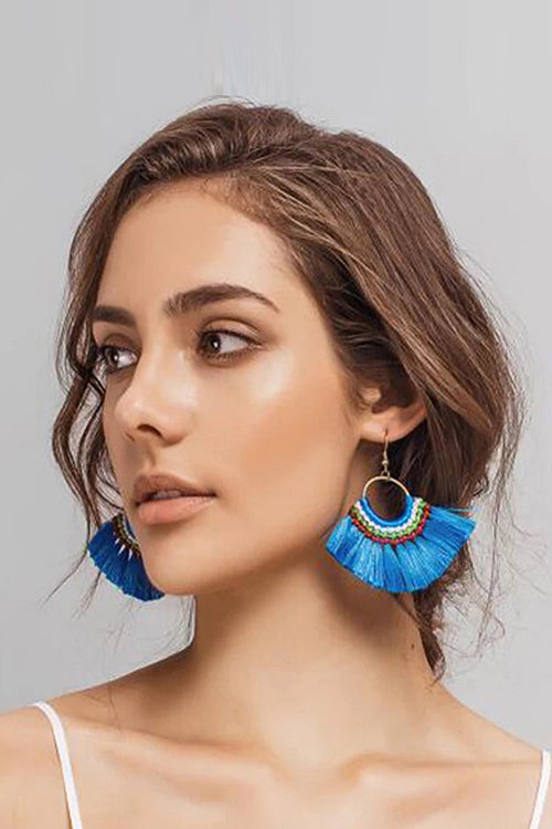 Tassel Drop Sector Earrings