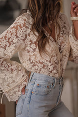 Special Sweetness Lace Long Sleeve Top