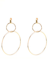 Exaggerated Metallic Ring Earring