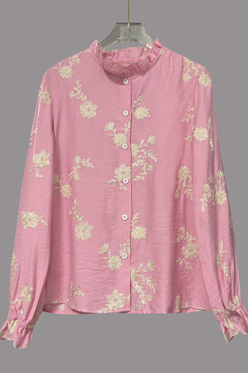 Easygoing Chic Floral Embroidery Top - 2 Colors