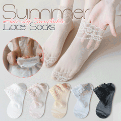 Summer Anti-slip Breathable Lace Socks