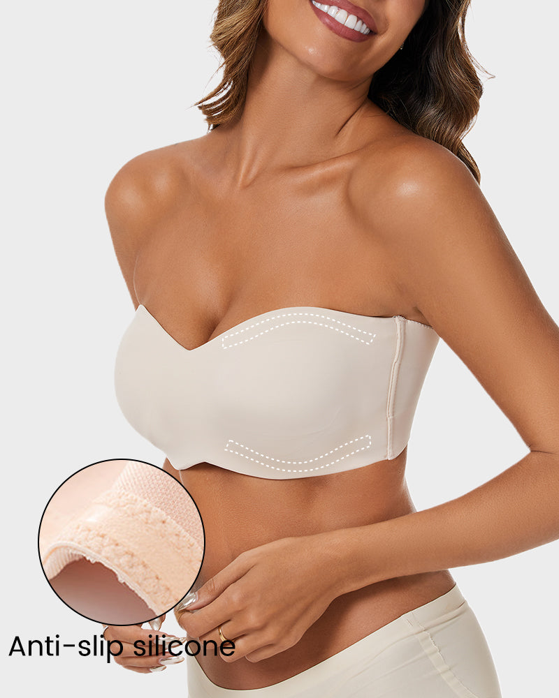 2-Pack Full Support Non-Slip Convertible Bandeau Bra
