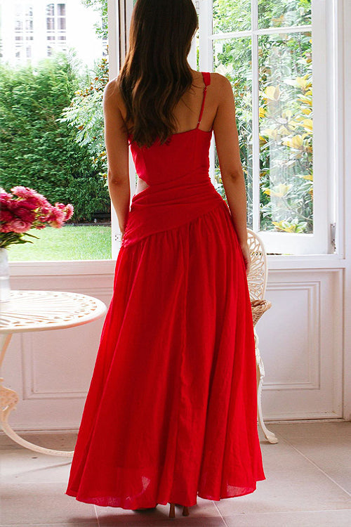 Moment Maker V-Neck Cutout Maxi Dress - 3 Colors