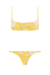 Sunflower Print Swimwear