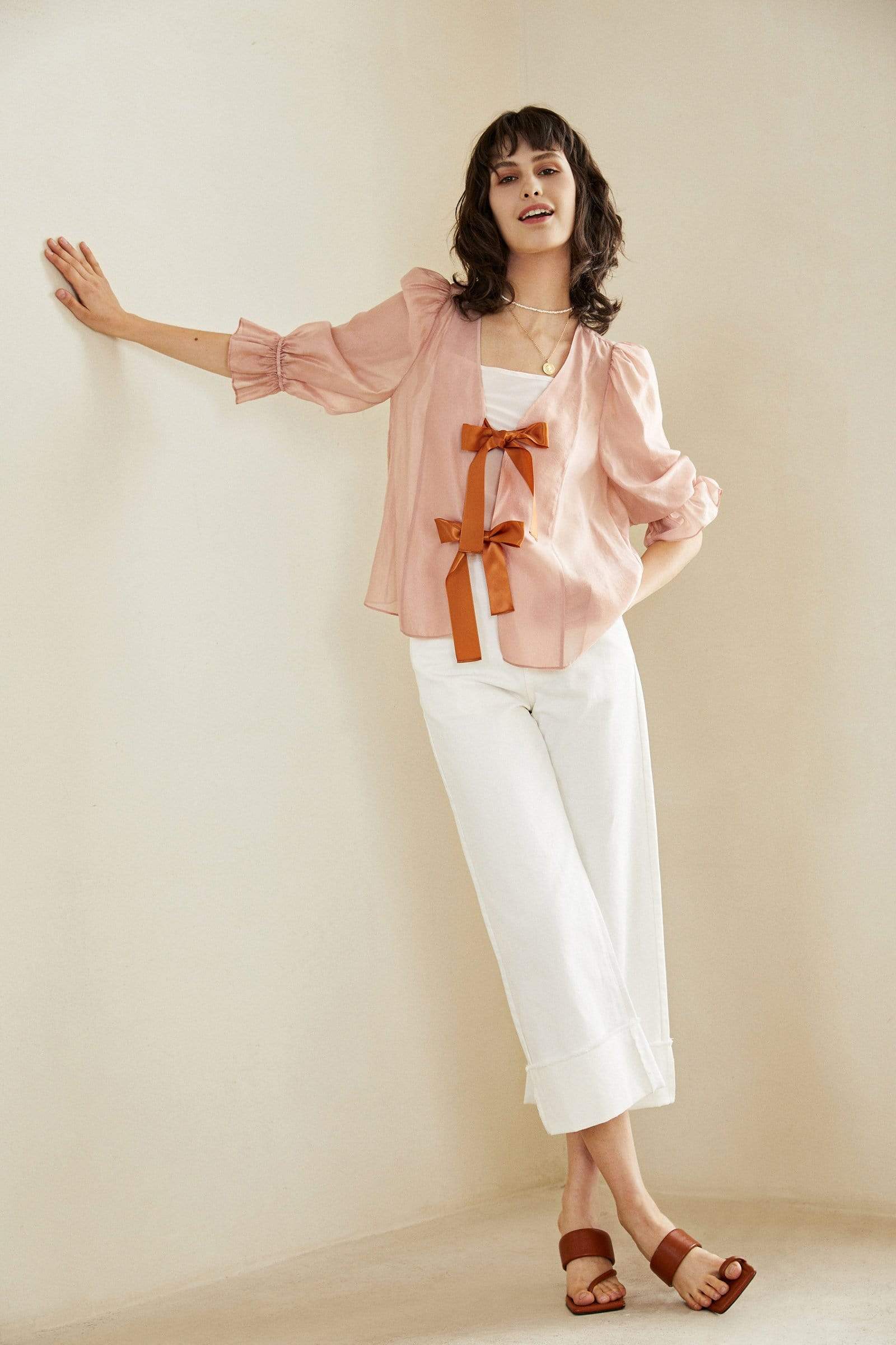 Sasha White Capri Pants