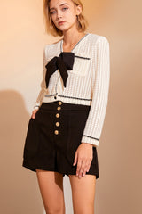 Maria White Semi-Sheer Blouse