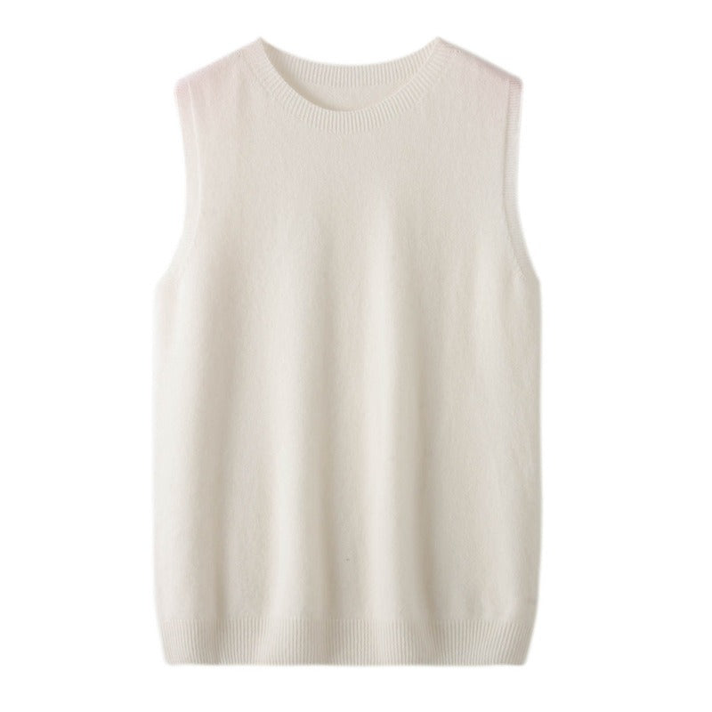 Wool Crew Neck Vest