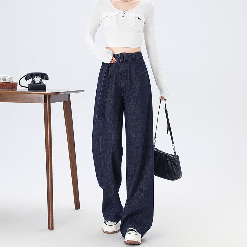 High Waist Casual Wide Leg Jeans