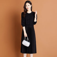Knit Dress Two-Piece Set | Coordinated Style & Versatile Wear
