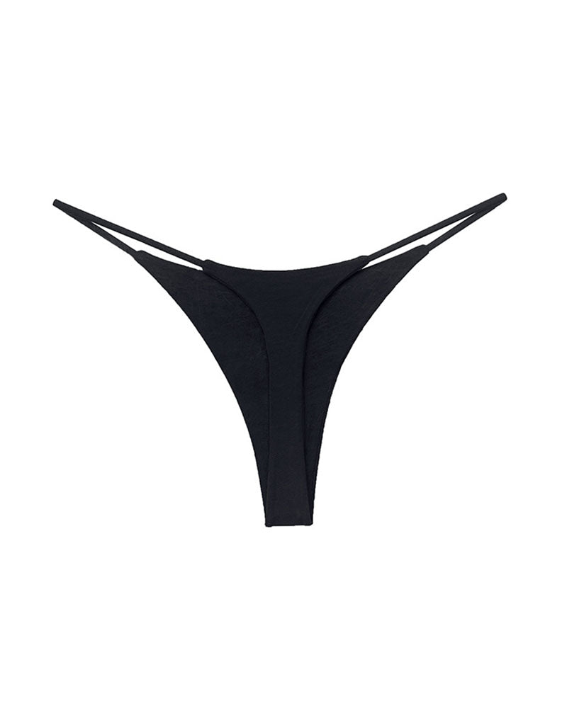 Double-Layer String Cotton T-Back Thong