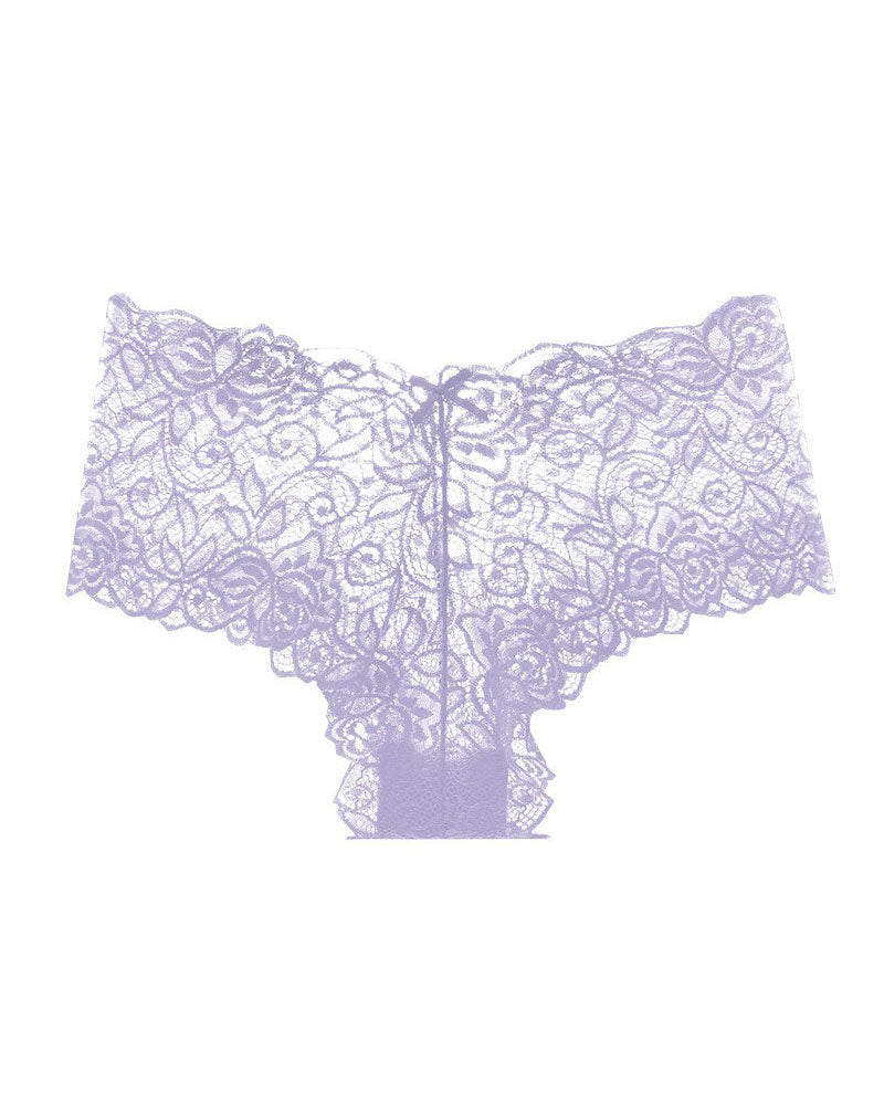 European And American Style Lace Women's Low-Lise Seamless Cut-Out Briefs