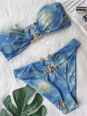 Bandeau Bikini Two-pieces Bikini Set Strapless