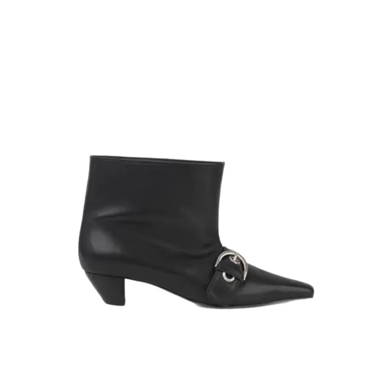 Coarse Heel Ankle Boots