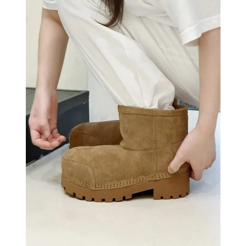Classic Thickened Fluff Women's Snow Boots